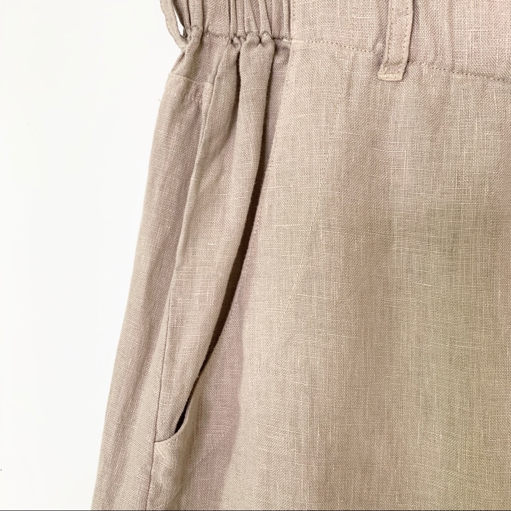 Anthropologie Cloth & Stone Linen Wide Leg Pants - Picture 6 of 11